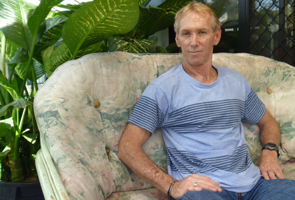 Surfers Paradise resident Russell Walsh is still recovering from a near-fatal bashing in September, 2007.