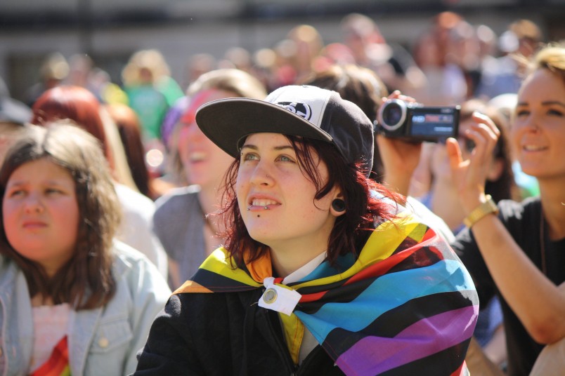 Rally for equal rights takes to the streets
