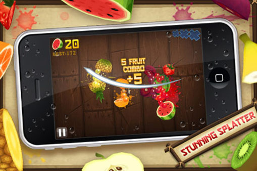 A screen shot of Fruit Ninja