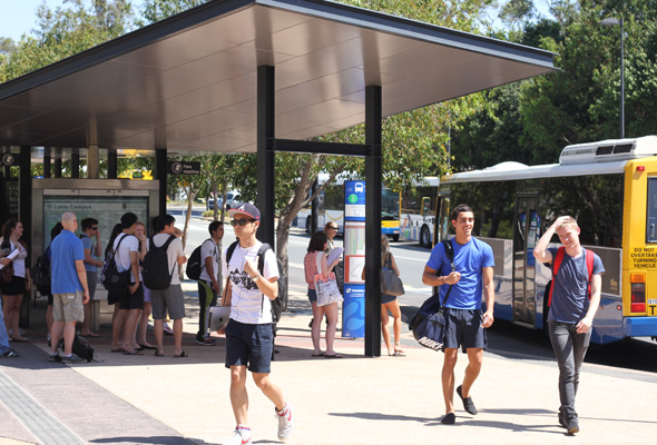 Students break down public transport