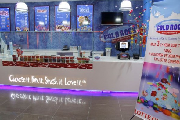 Cold Rock has a second home in Vietnam, currently with two stores in Ho Chi Minh City