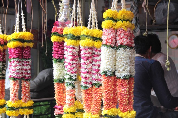 Flower arrangement at Dadar markets
