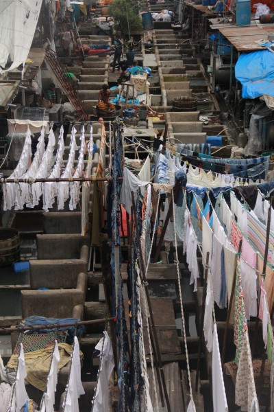 Dhobi Ghat open air laundry. By Connie Li.