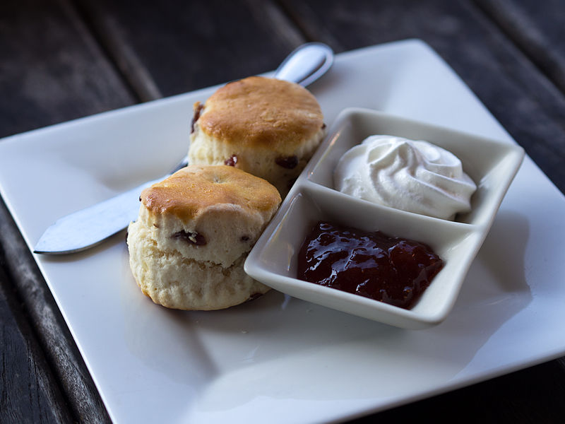 Image of Scones with Jam and Cream
