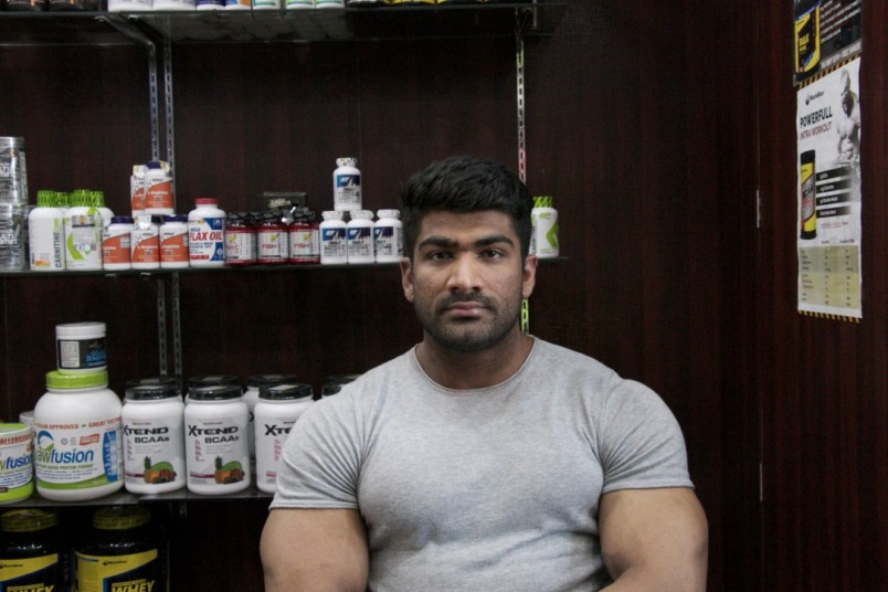 Mukesh Choudhary, owner at The Protein House Jaipur and bodybuilder.