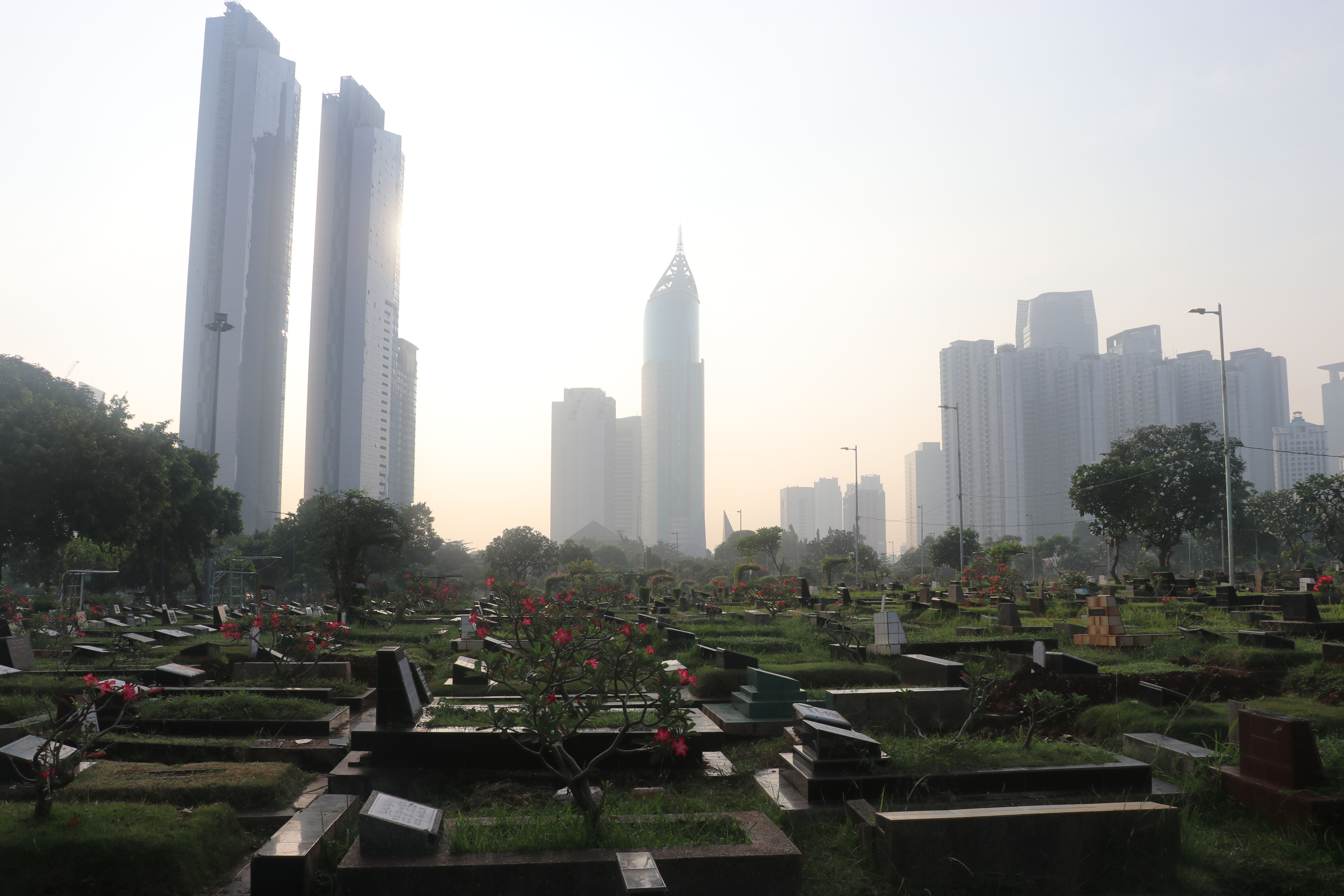 Sunrise in Karet Bivak Cemetery