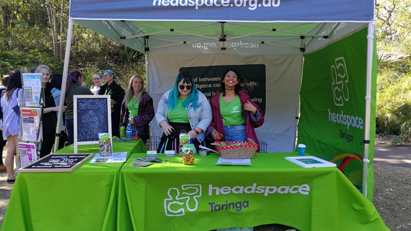 Information galore, the headspace booth was manned by informative volunteers, and filled with helpful information.