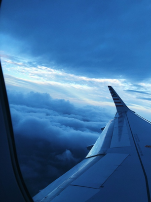 View from plane window