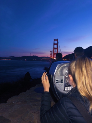 San Francisco view of Golden Gate bridge